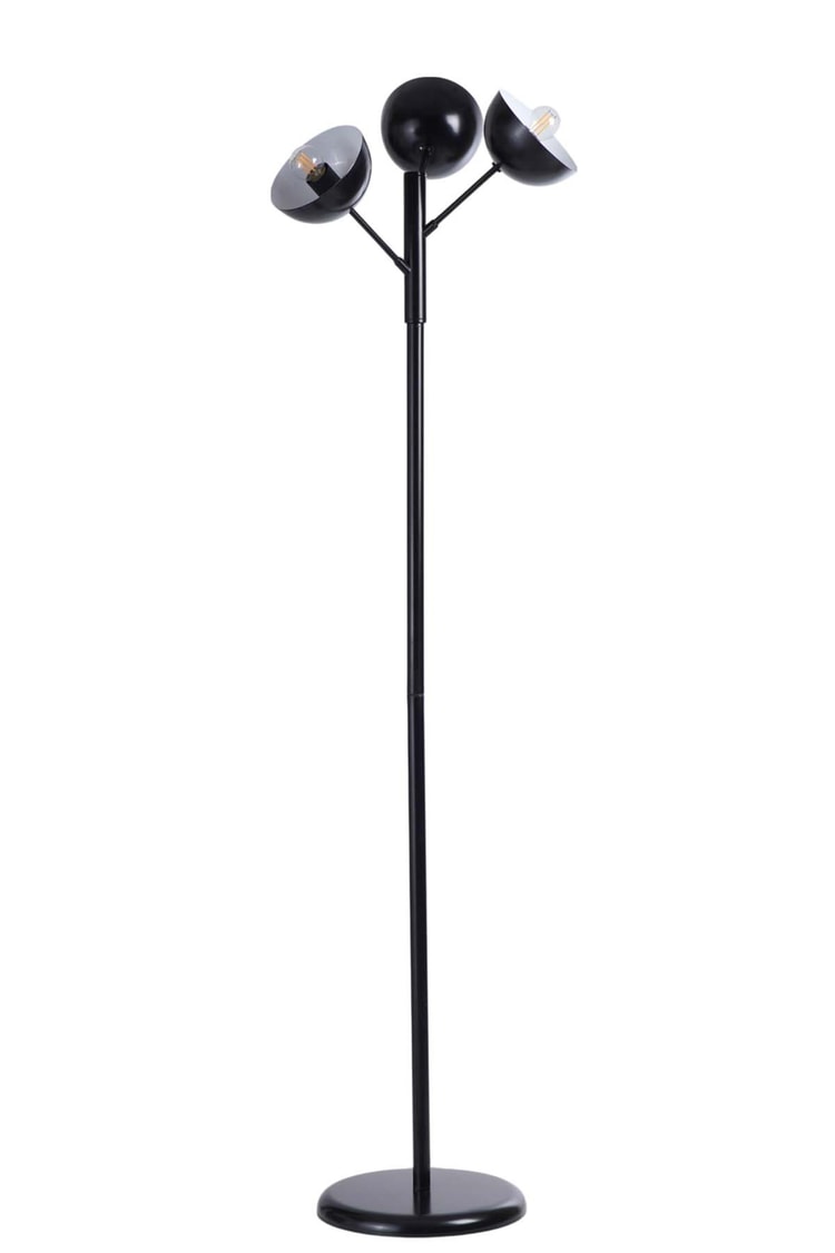 Lumexx Küre 3 Lü Siyah Lambader Metal Başlıklı