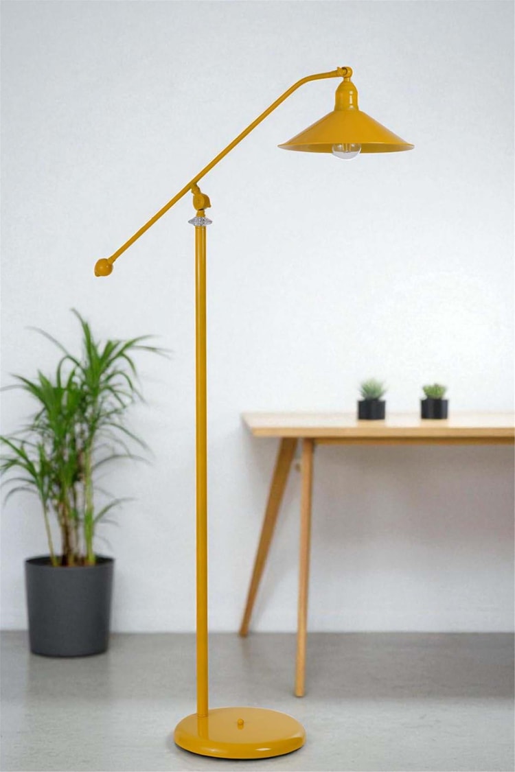 Lumexx Moka Sarı Lambader Metal Başlıklı