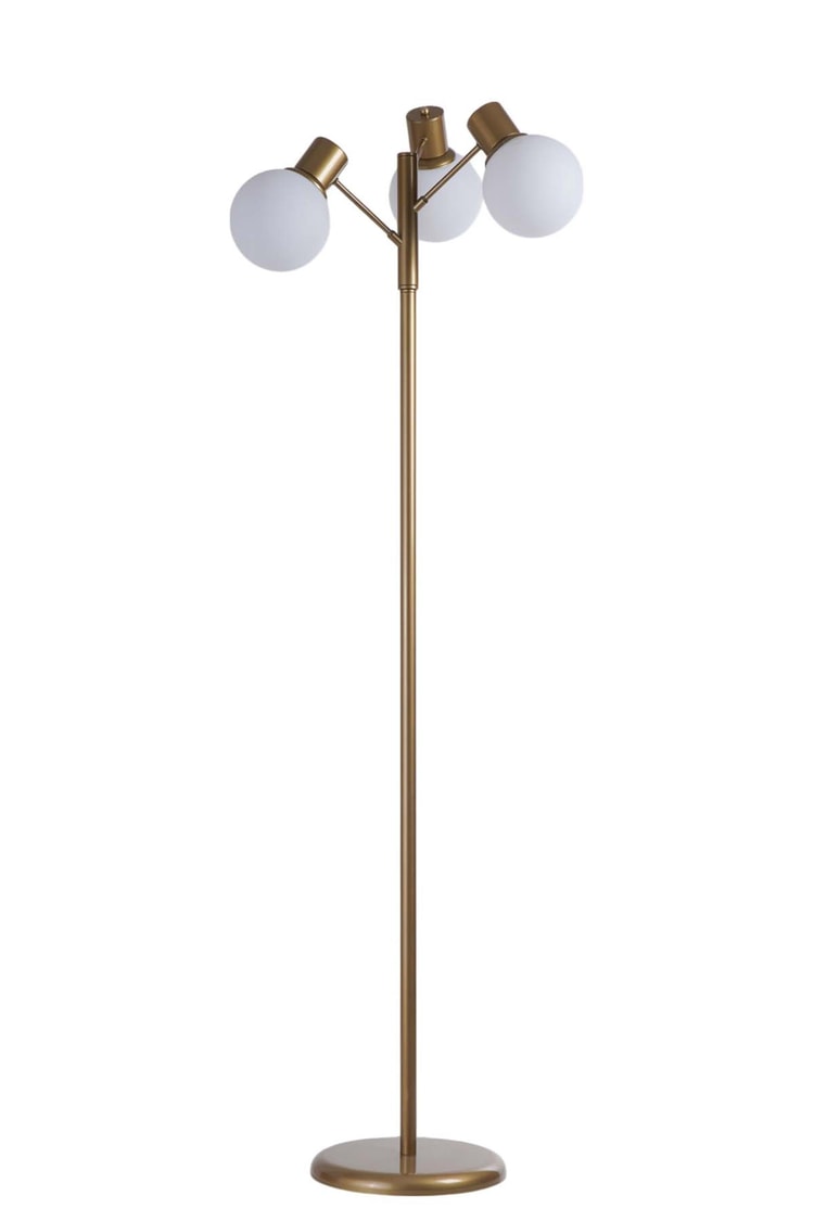 Lumexx Safir 3 Lü Eskitme Lambader Beyaz Camlı