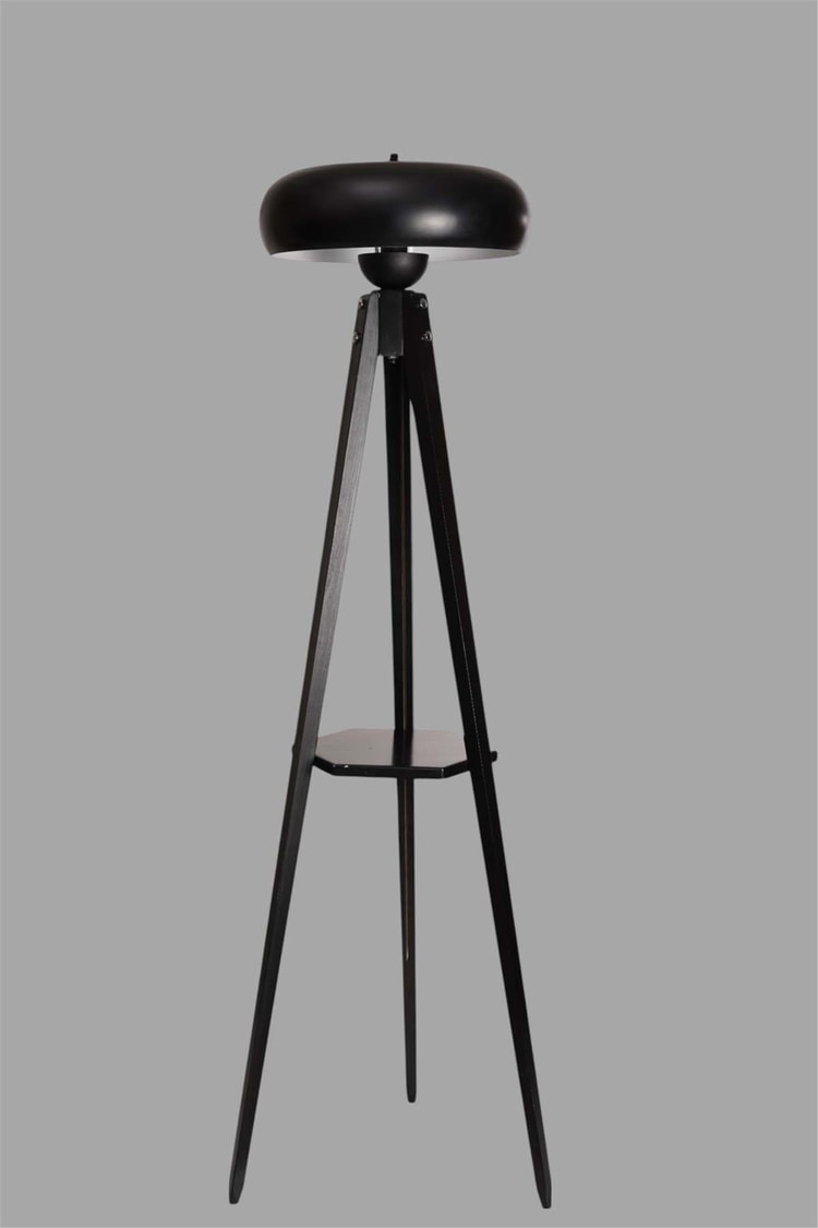 Lumexx Sehbalı Tripod Siyah Lambader Smith Siyah Başlıklı