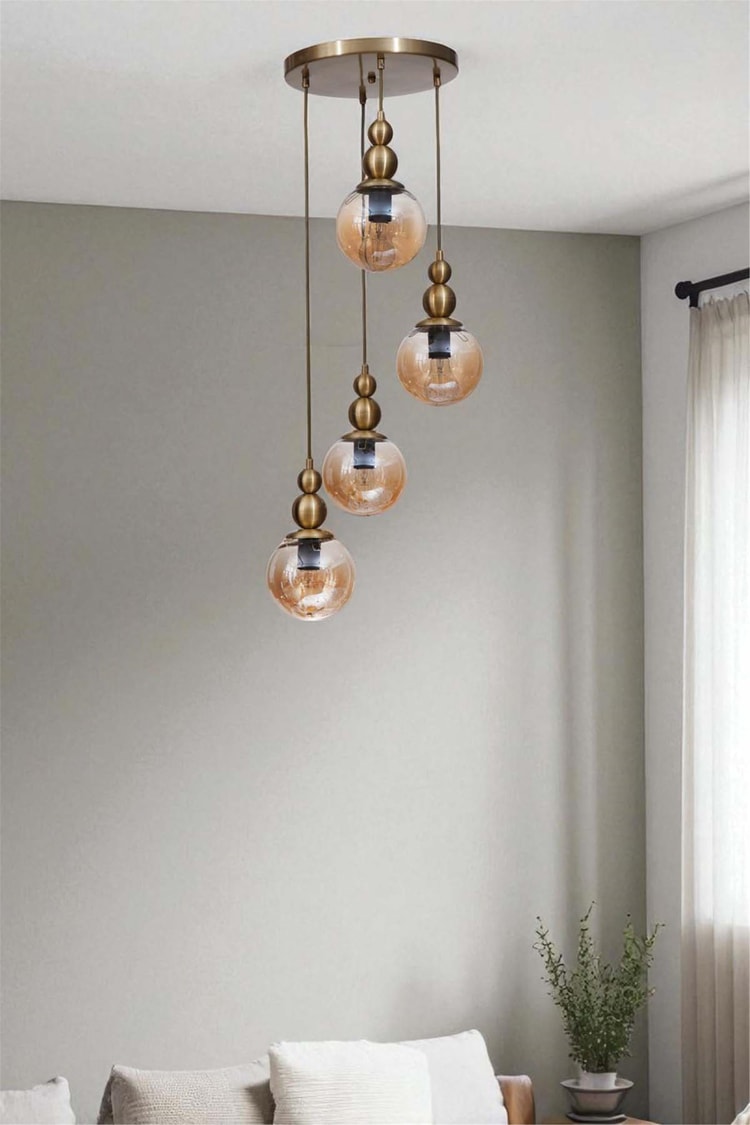 Lumexx Yaren 4 Lü Tepsili Eskitme Bal Camlı Sarkıt