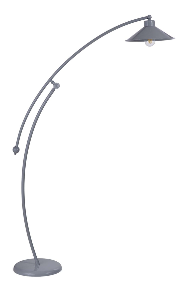 Lumexx Zümra Gri Lambader Metal Gri Başlıklı