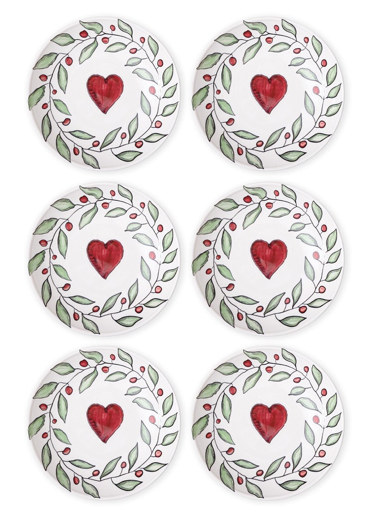 Luv Pasta Tabağı 6lı Set 19 cm