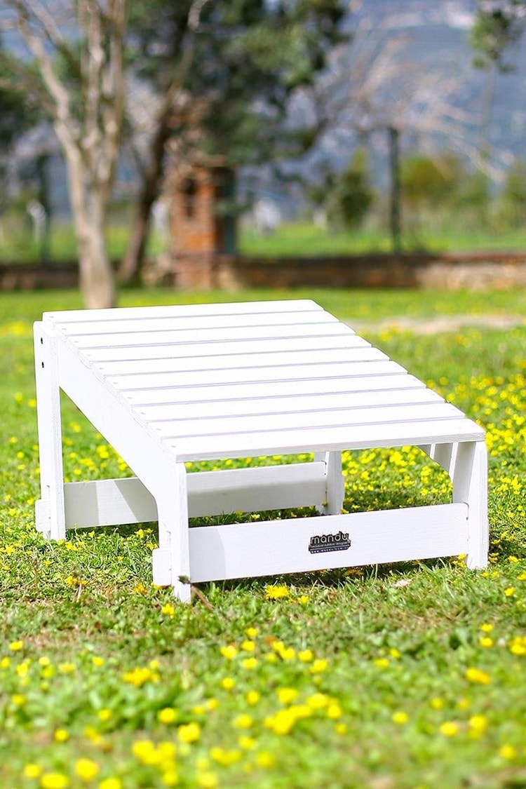 Mandu Adirondack İçin Ayak Uzatma Standı Beyaz Mnd271_2