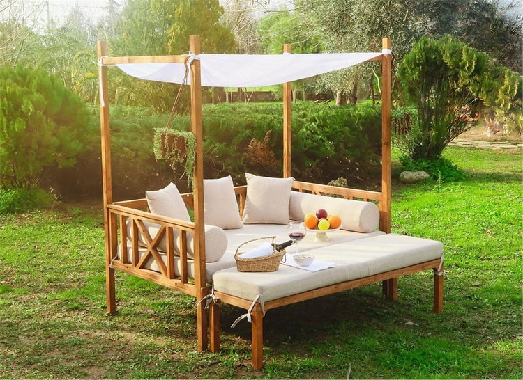 Mandu Exculısıve Ahşap Bahçe Yatağı-Sg03 (Daybed)