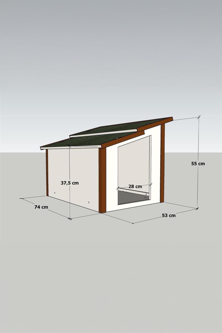 Mandu Standart Köpek Kulübesi-Mnd246