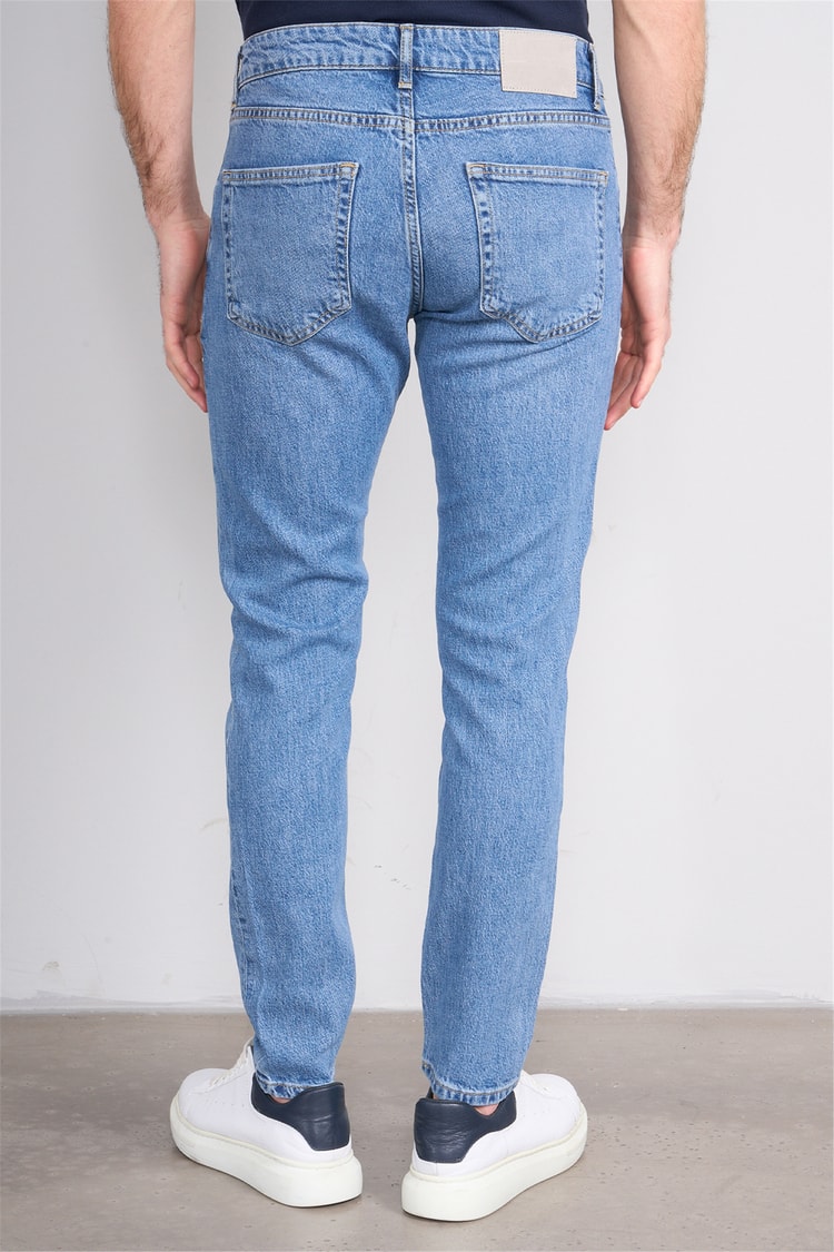 Mareteks 1115-C70-Napolı M-L Blue Zkb. Erkek Denım Pantolon