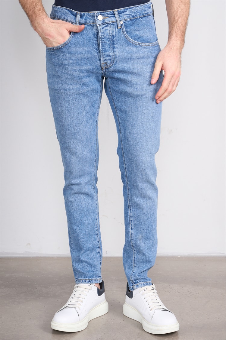 Mareteks 1115-C70-Napolı M-L Blue Zkb. Erkek Denım Pantolon