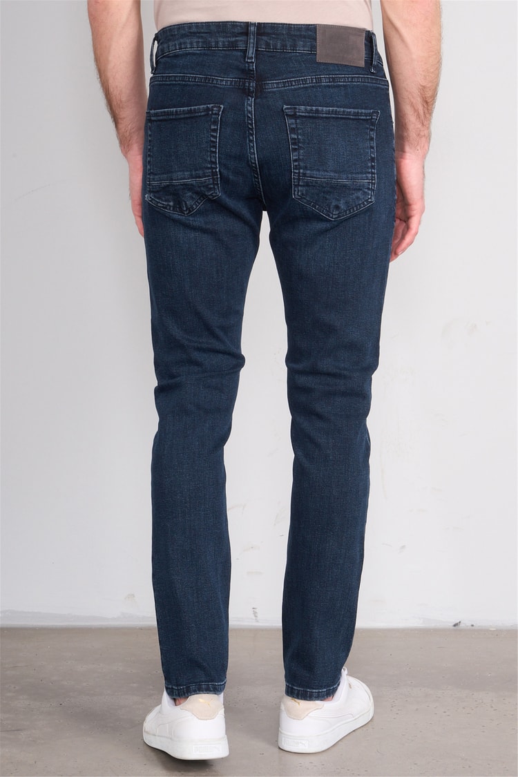 Mareteks 1135-C64-Napolı Blue Black Zkb. Erkek Denım Pantolon