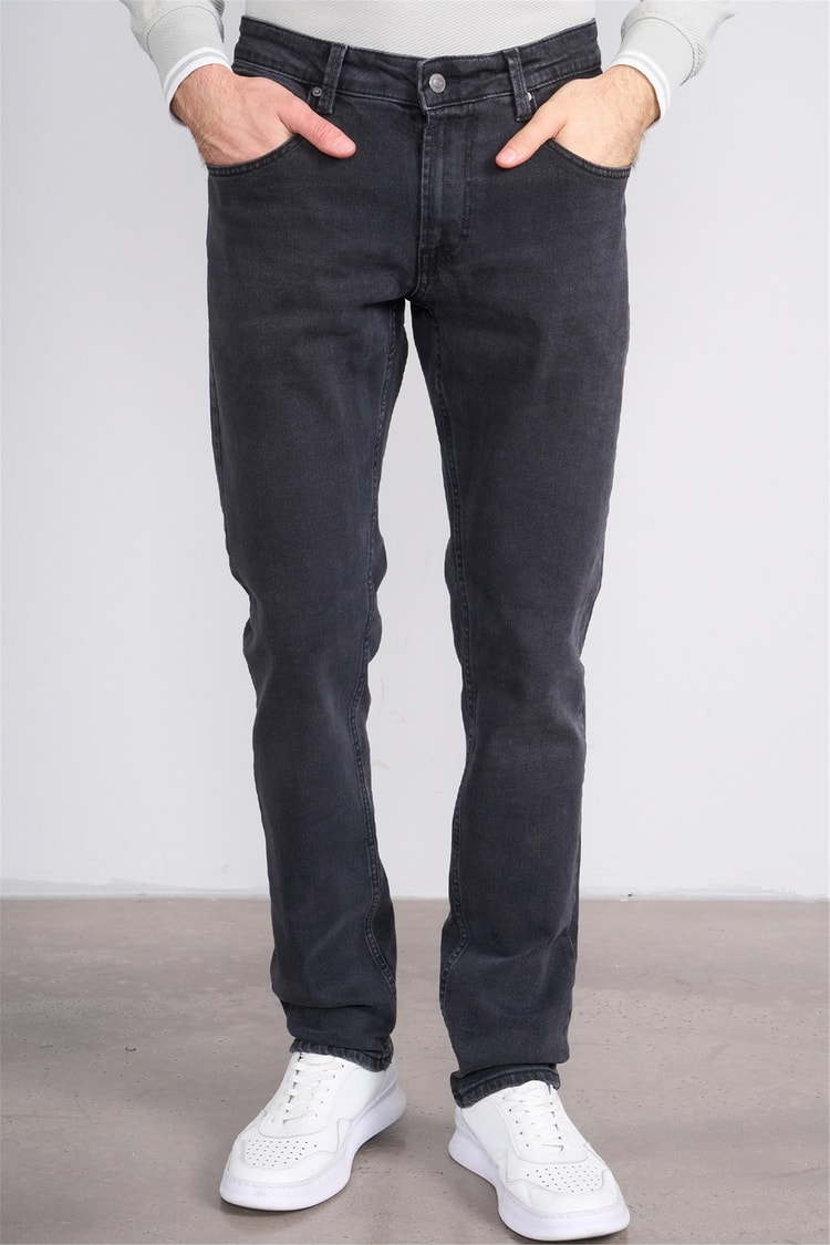 Mareteks 2211-C03-Parma Fume Black Zkb. Erkek Denım Pantolon