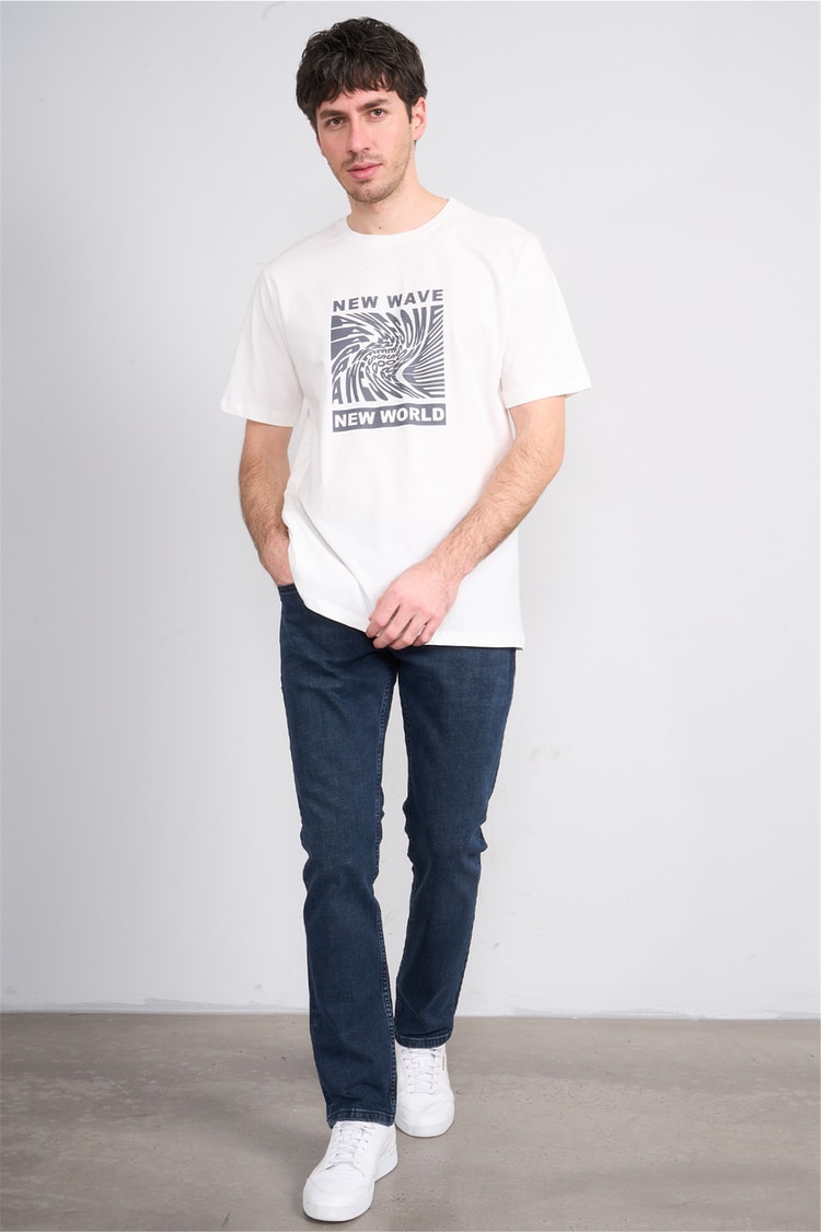 Mareteks 2213-C64-Parma Blue Black Zkb. Erkek Denım Pantolon