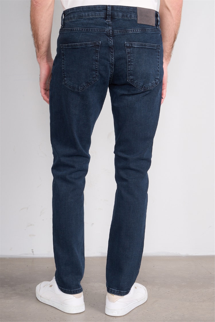 Mareteks 2213-C64-Parma Blue Black Zkb. Erkek Denım Pantolon
