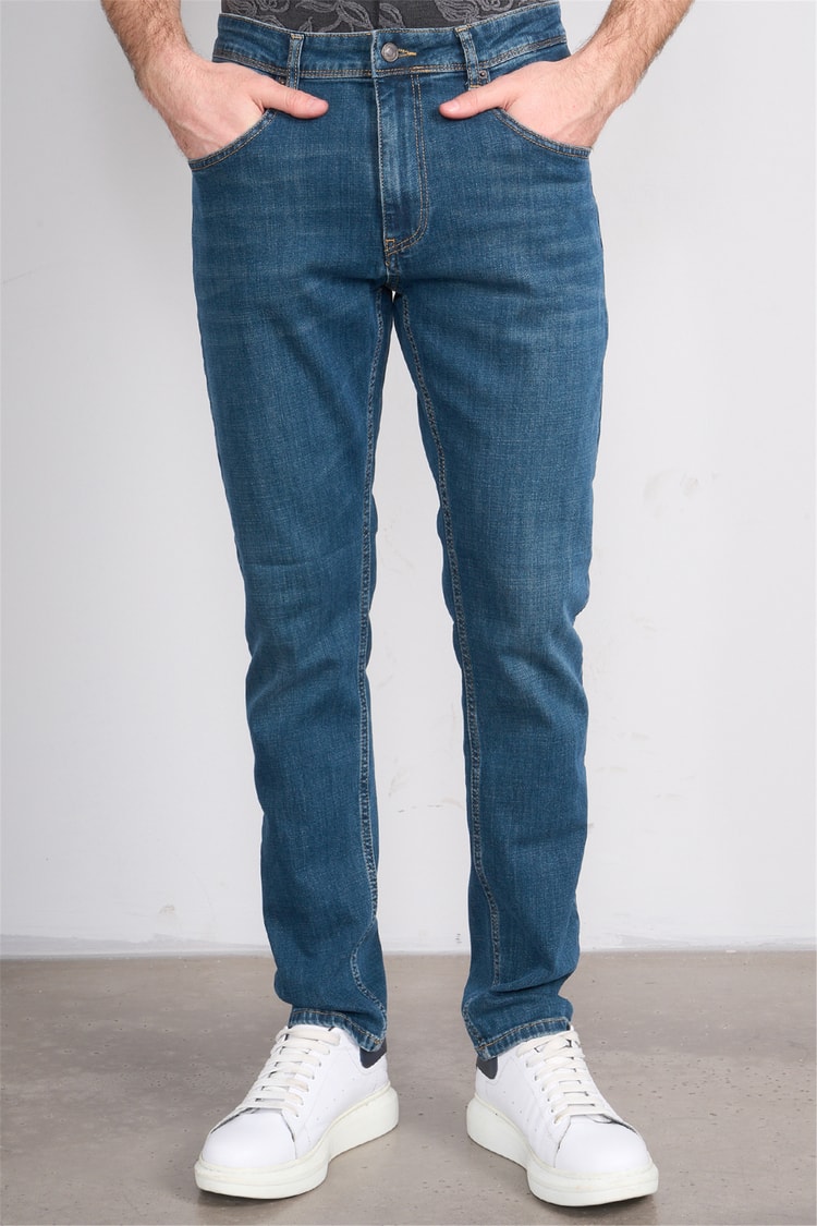 Mareteks 3300-C55-Tokyo Green Blue Zkb. Erkek Denım Pantolon