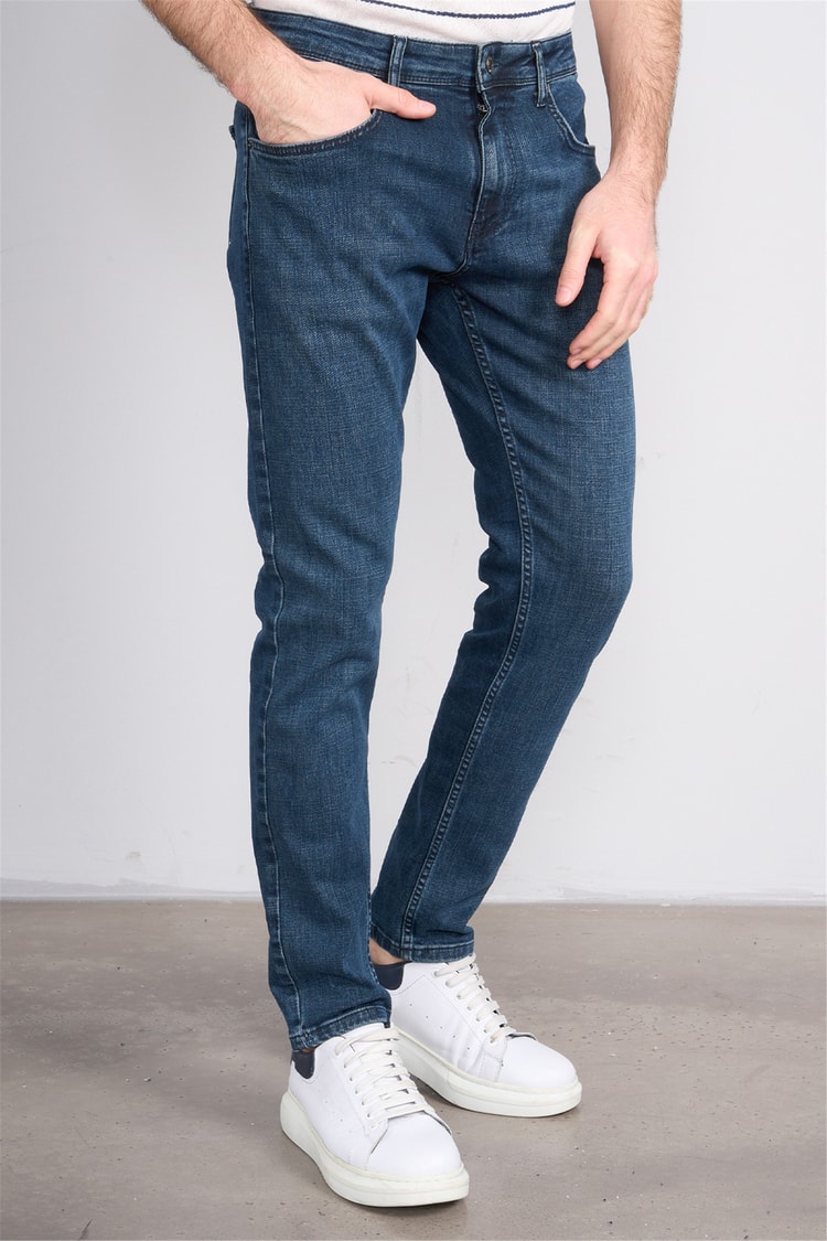 Mareteks 3300-C58-Tokyo Blue Hakı Zkb. Erkek Denım Pantolon