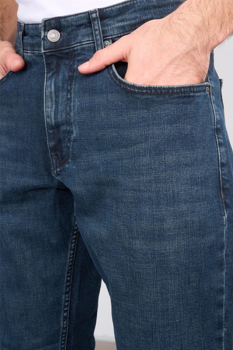 Mareteks 4412-C26-Texas Blue Hakı Od Zkb. Erkek Denım Pantolon