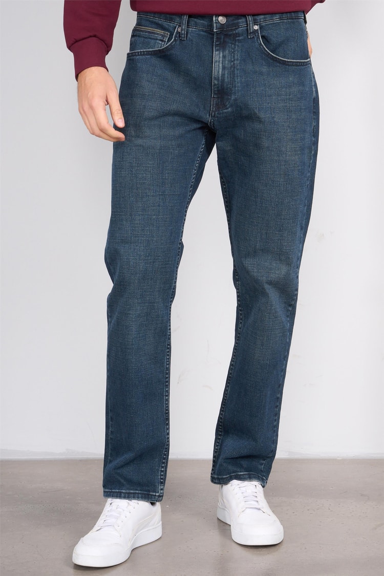 Mareteks 4412-C26-Texas Blue Hakı Od Zkb. Erkek Denım Pantolon