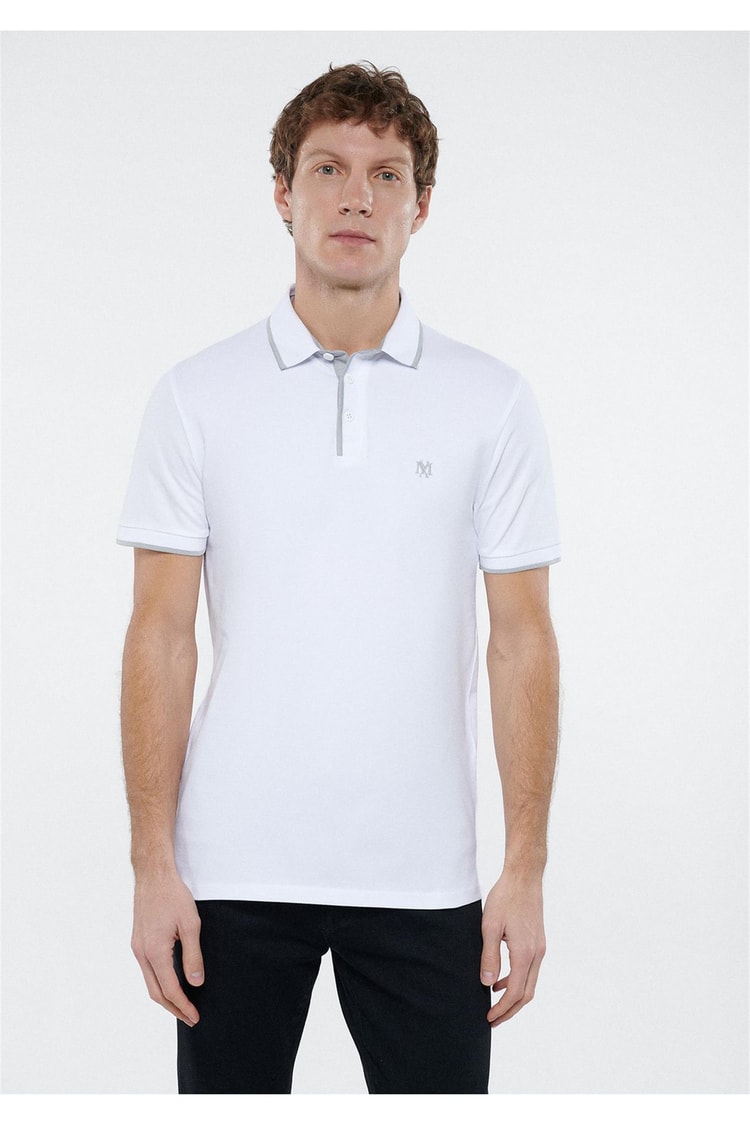Mavi 062373-27879 Polo Beyaz Erkek T-Shirt