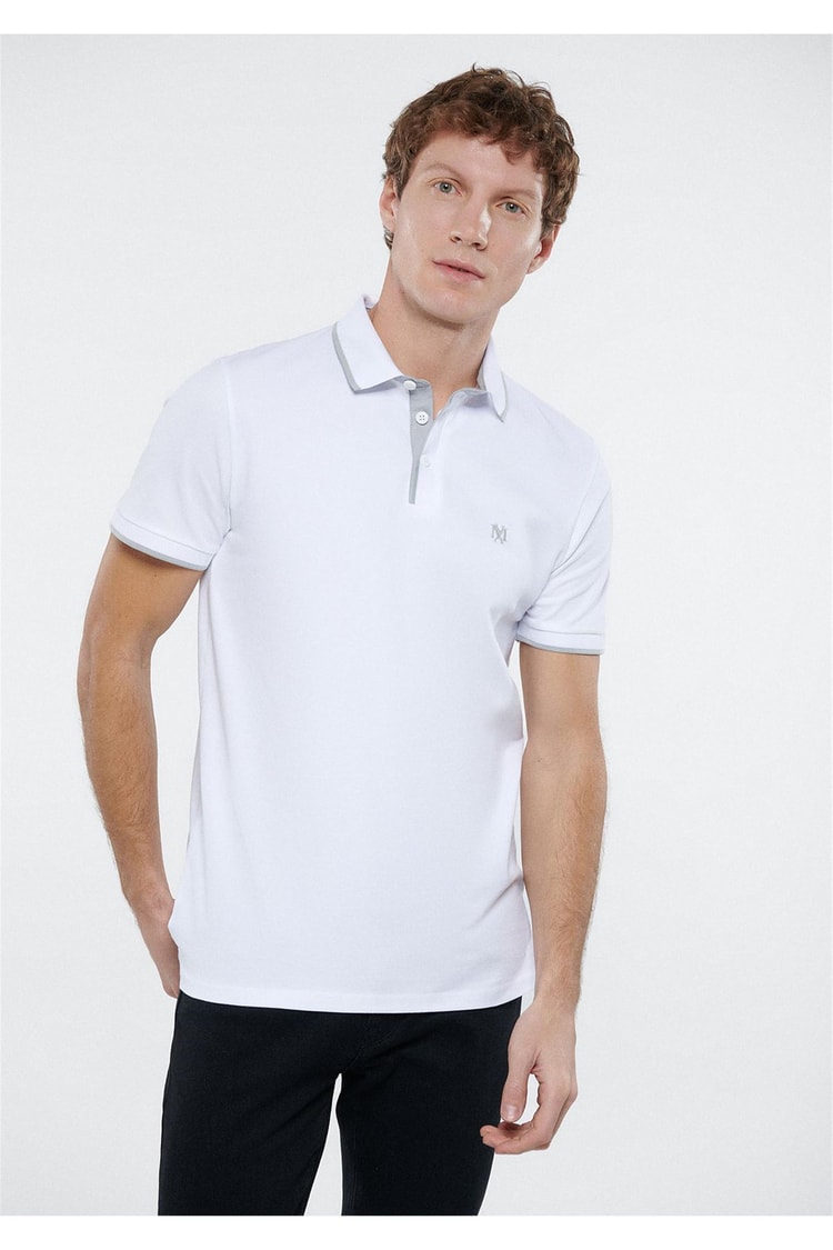 Mavi 062373-27879 Polo Beyaz Erkek T-Shirt