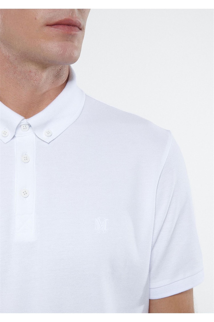 Mavi 063247-27879 Polo Beyaz Erkek T-Shirt