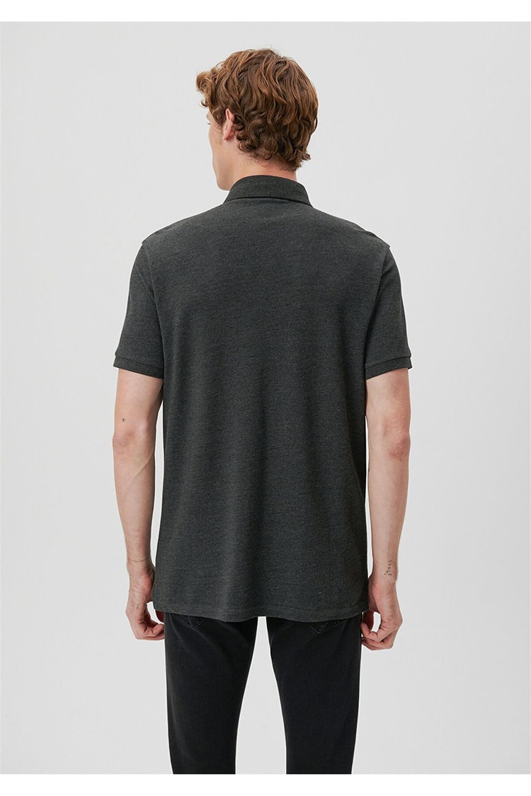 Mavi 063247-28392 Polo Koyu Gri Melanj Erkek T-Shirt
