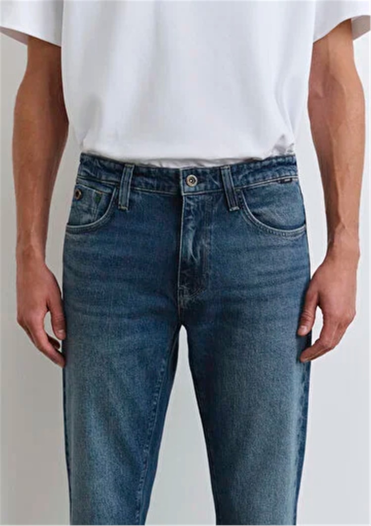 Mavı M0010172-90981 London Deep Blue Denım Erkek Tapered Denım Pantolon