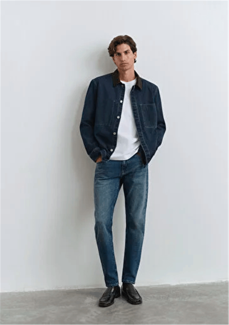 Mavı M0010172-90981 London Deep Blue Denım Erkek Tapered Denım Pantolon