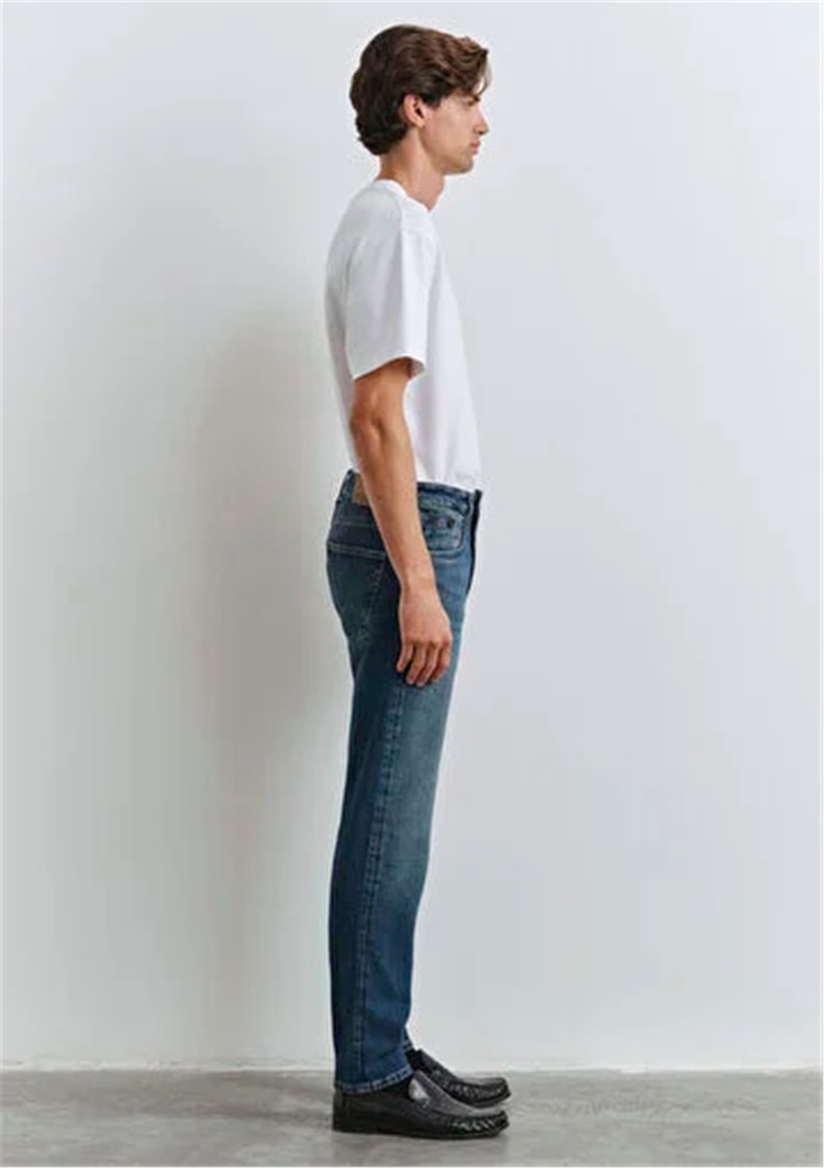 Mavı M0010172-90981 London Deep Blue Denım Erkek Tapered Denım Pantolon