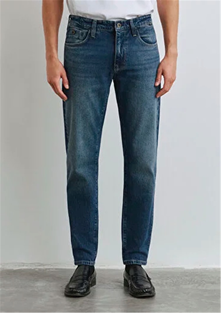 Mavı M0010172-90981 London Deep Blue Denım Erkek Tapered Denım Pantolon