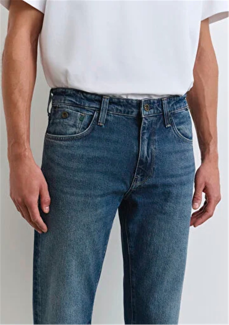 Mavı M0010172-90981 London Deep Blue Denım Erkek Tapered Denım Pantolon