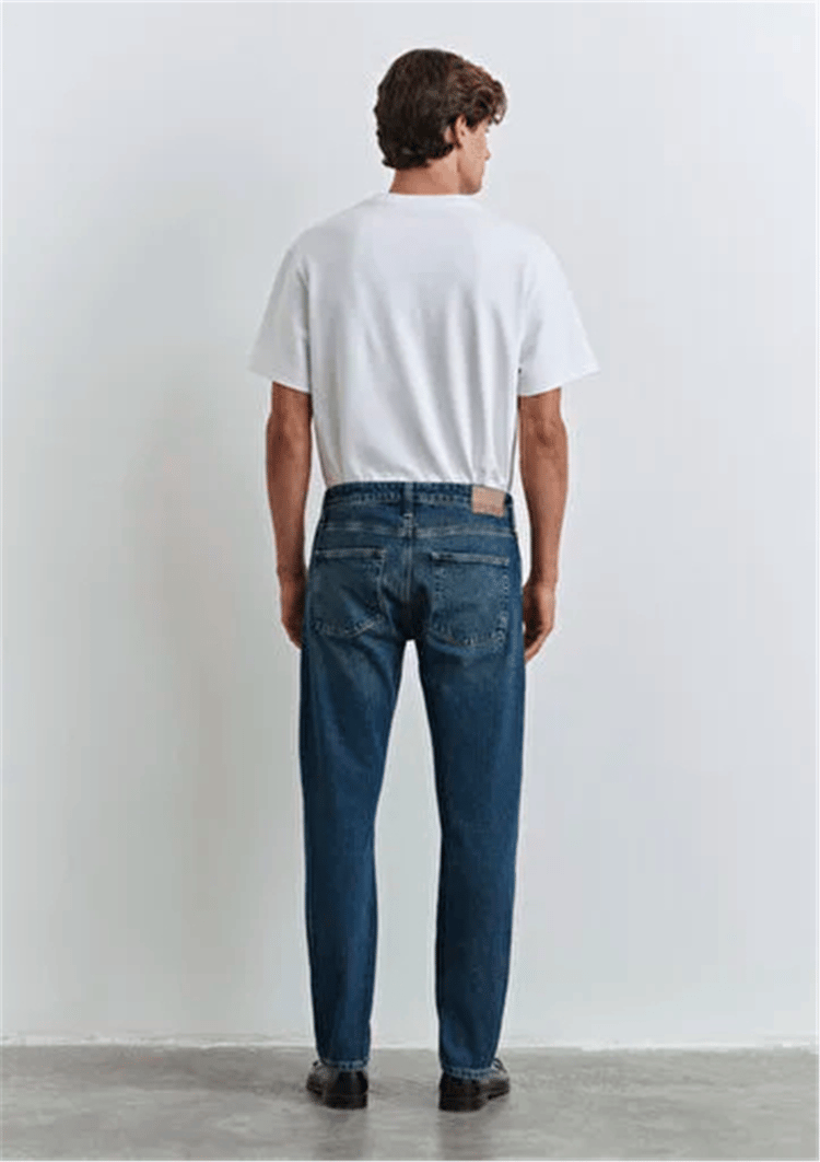 Mavı M0010172-90981 London Deep Blue Denım Erkek Tapered Denım Pantolon