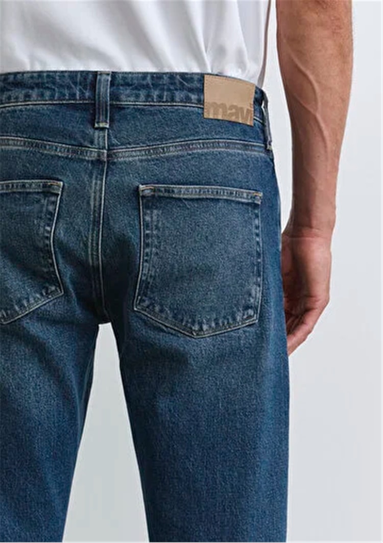 Mavı M0010172-90981 London Deep Blue Denım Erkek Tapered Denım Pantolon