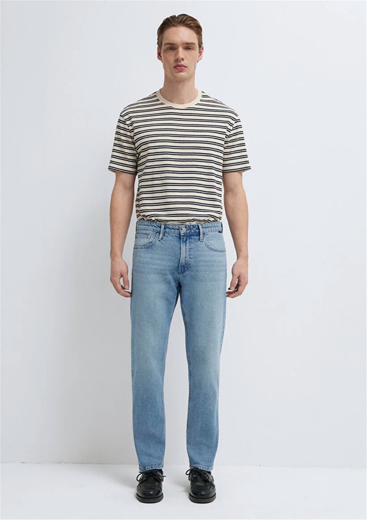 Mavı M0010172-A1718 London Mıd Used Street Denım Erkek Tapered Denım Pantolon