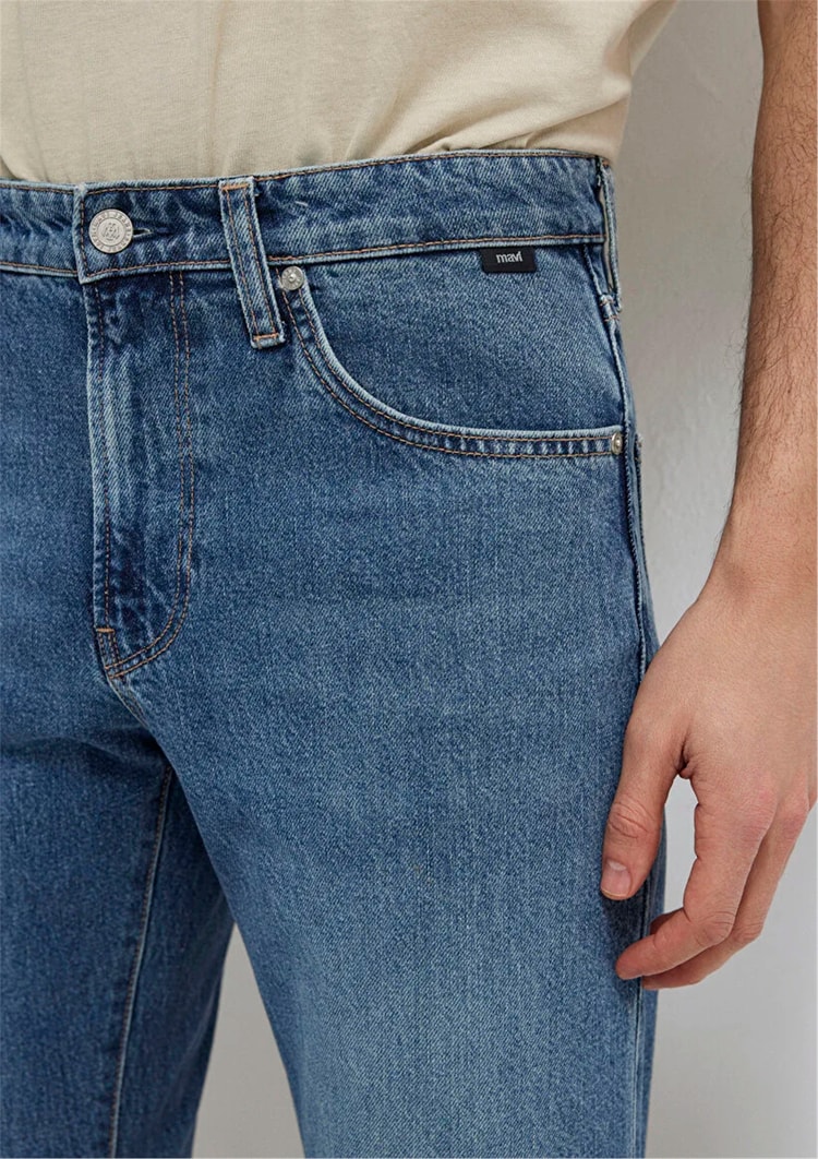 Mavı M0010172-A1724 London Mıd Used Classıc Denım Erkek Tapered Denım Pantolon