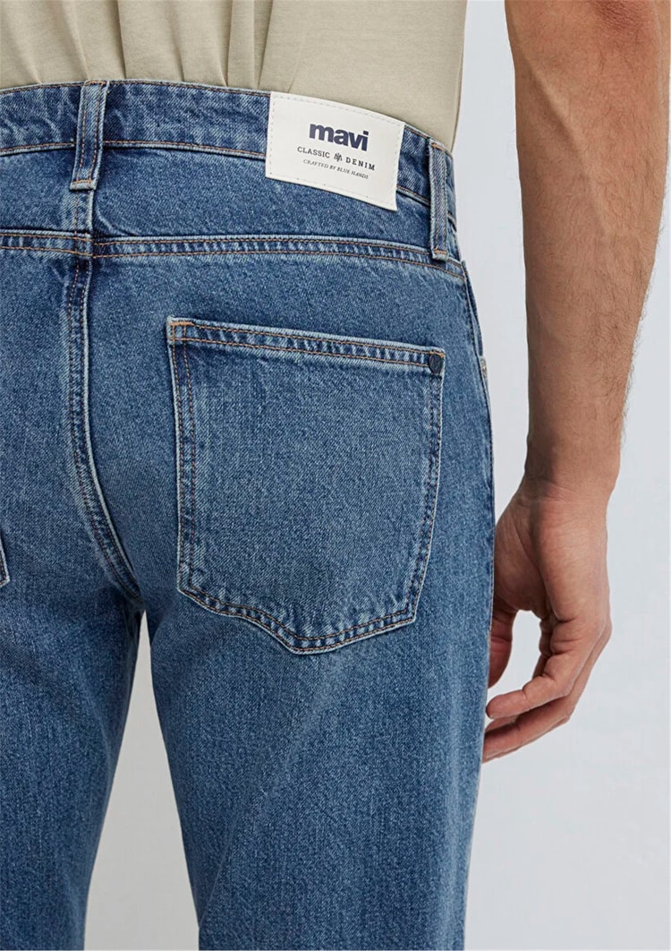 Mavı M0010172-A1724 London Mıd Used Classıc Denım Erkek Tapered Denım Pantolon