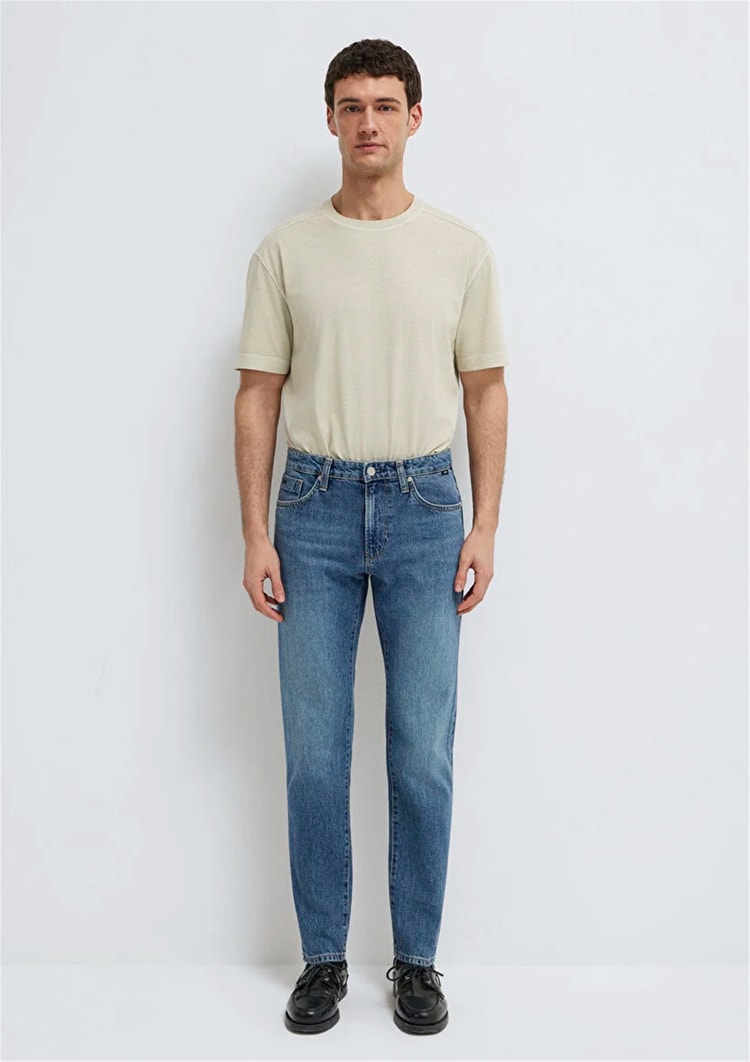 Mavı M0010172-A1724 London Mıd Used Classıc Denım Erkek Tapered Denım Pantolon