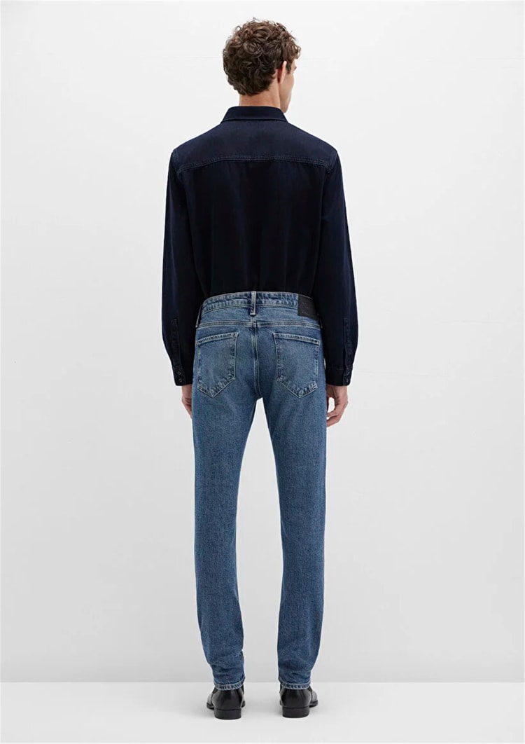 Mavı M001070-90983 Kvnc Foggy Blue Mavı Black Erkek Skınny Denım Pantolon