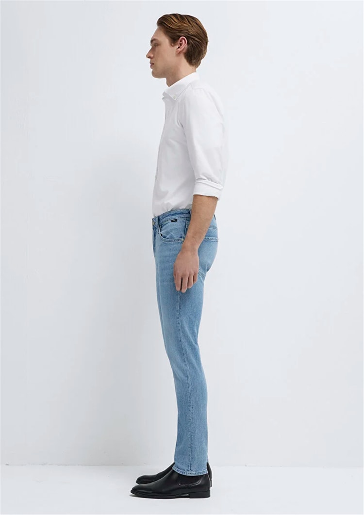 Mavı M001070-A2957 Kvnc Lt Blue Mavı Black Erkek Skınny Denım Pantolon
