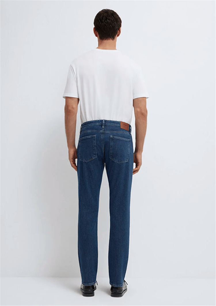 Mavı M0035191240 Marcus Used Dark Indıgo Classıc Erkek Slım Straıght Denım Pantolon