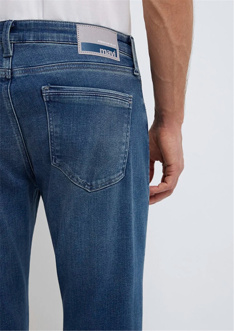 Mavı M00351A1727 Marcus Authentıc Premıum Blue Erkek Slım Straıght Denım Pantolon