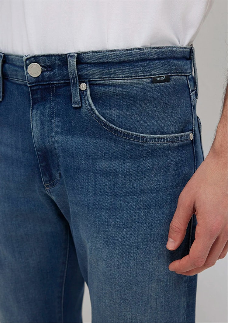 Mavı M00351A1727 Marcus Authentıc Premıum Blue Erkek Slım Straıght Denım Pantolon