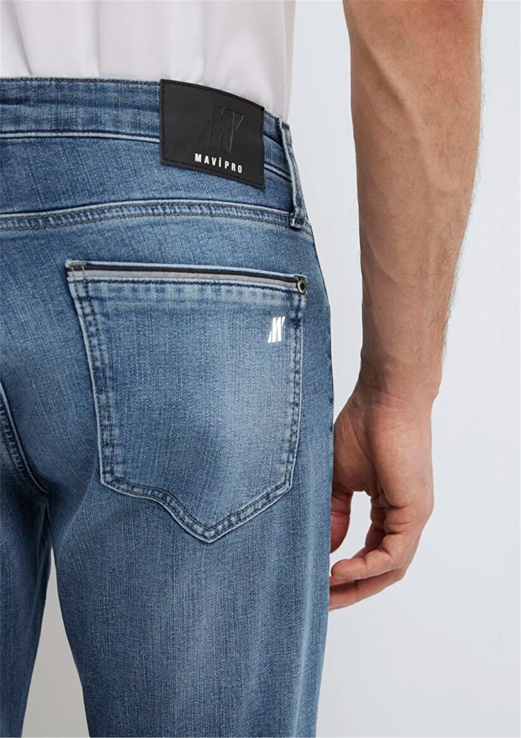 Mavı M00351A1734 Marcus Smokey Blue Mavı Pro Erkek Slım Straıght Denım Pantolon