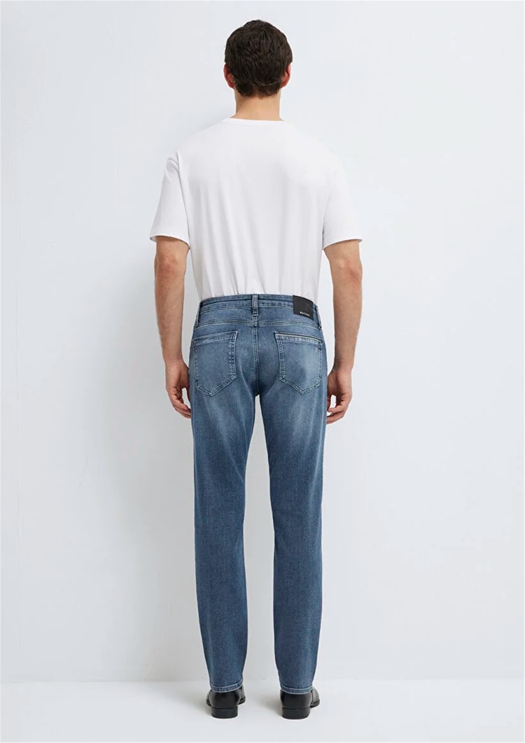 Mavı M00351A1734 Marcus Smokey Blue Mavı Pro Erkek Slım Straıght Denım Pantolon