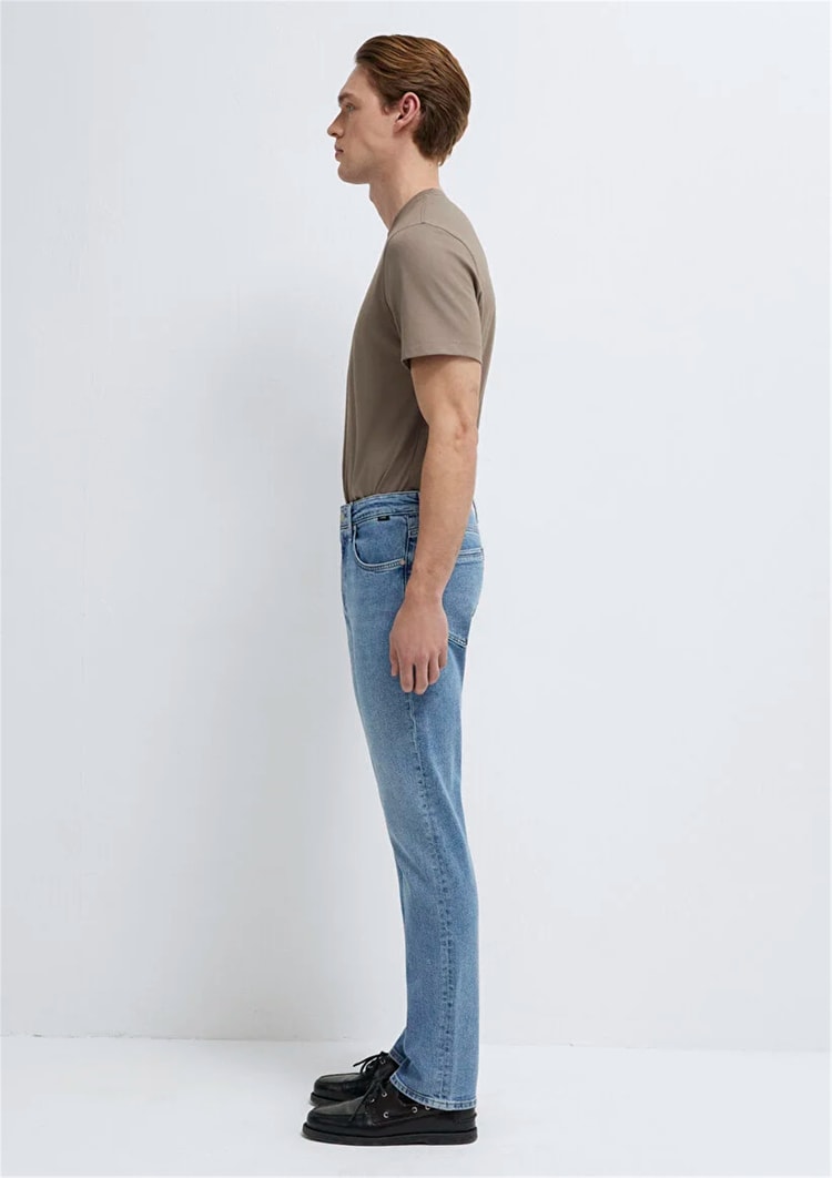 Mavı M00378A1729 Martın Lt Premıum Blue Erkek Regular Straıght Denım Pantolon
