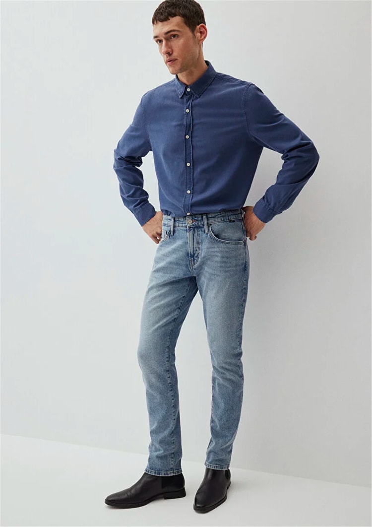 Mavı M0042287847 Jake Aır Blue Classıc Denım Erkek Skınny Denım Pantolon