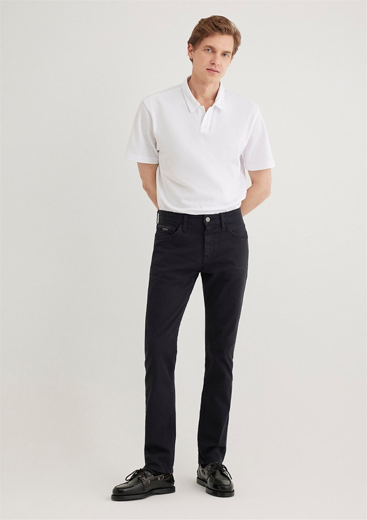 Mavı M0042288052 Dark Navy Mavı Black Erkek Skınny Renklı Denım Pantolon
