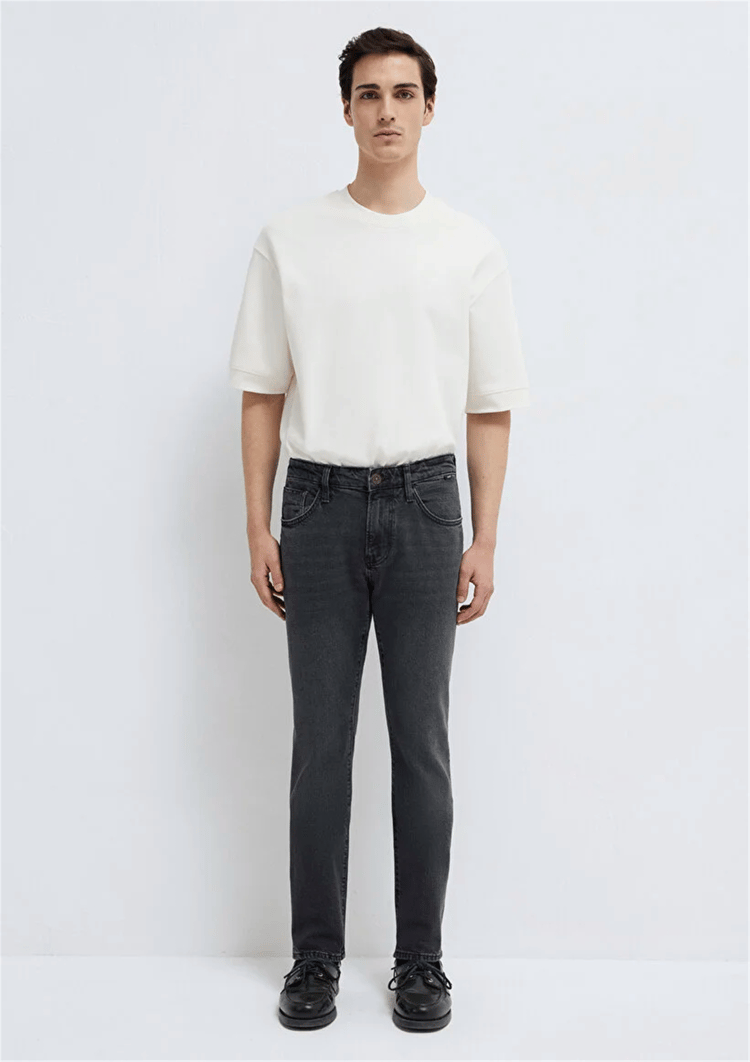 Mavı M0042289339 Jake Dark Mocha Blue Mavı Pro Erkek Skınny Denım Pantolon