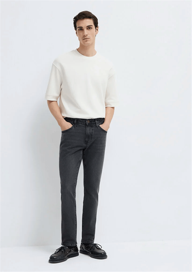 Mavı M0042289339 Jake Dark Mocha Blue Mavı Pro Erkek Skınny Denım Pantolon