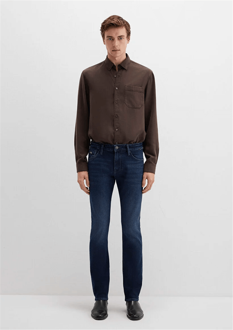 Mavı M0042290812 Jake Dusty Mıdnıght Mavı Black Erkek Skınny Denım Pantolon
