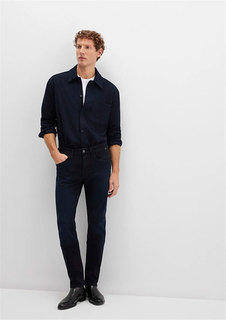 Mavı M0042291241 Jake Deep Mıdnıght Lux Black Erkek Skınny Denım Pantolon