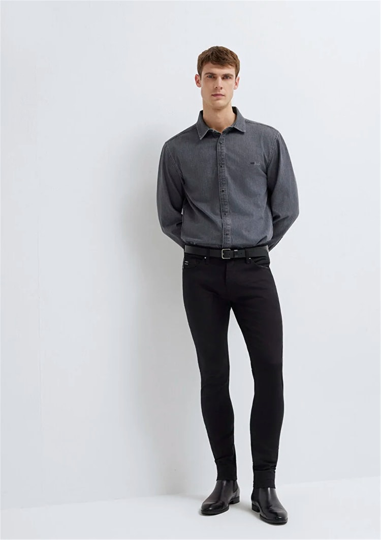 Mavi M0042431036 Zıft Siyah Siyah Pro Erkek Skinny James Denim Pantolon